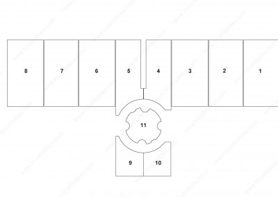 STRIPPIT ST-1225 TURRET REPLACEMENT BRUSH PANELS LAYOUT DIAGRAM