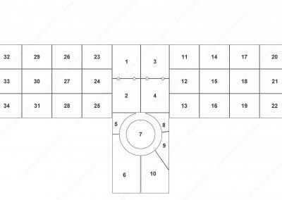AMADA VIPROS-2520 TURRET REPLACEMENT BRUSH PANELS LAYOUT DIAGRAM