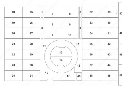 AMADA VIPROS 358-18 TURRET REPLACEMENT BRUSH PANELS LAYOUT DIAGRAM