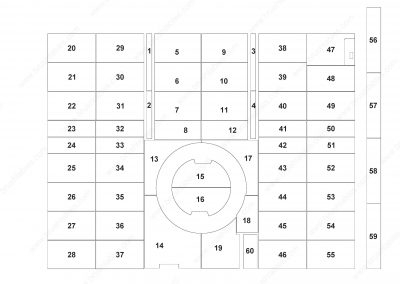 AMADA VIPROS-368-18P TURRET REPLACEMENT BRUSH PANELS LAYOUT DIAGRAM