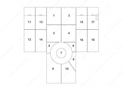 AMADA VIPROS 255 TURRET REPLACEMENT BRUSH PANELS LAYOUT DIAGRAM