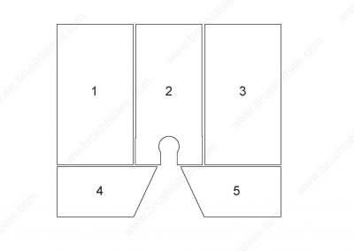 EUROMAC CX-1000/30 REPLACEMENT BRUSH PANELS LAYOUT DIAGRAM