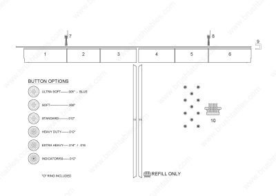 SALVAGNINI P4 TURRET REPLACEMENT BRUSH PANELS LAYOUT DIAGRAM