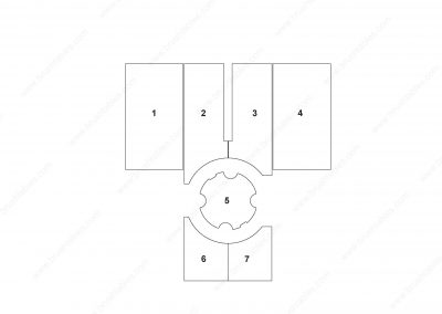 LVD STRIPPIT ST-1212 TURRET REPLACEMENT BRUSH PANELS LAYOUT DIAGRAM