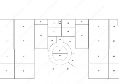 AMADA EMK-3612 TURRET REPLACEMENT BRUSH PANELS LAYOUT DIAGRAM