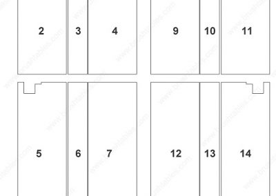 FINN POWER EBe4 TURRET REPLACEMENT BRUSH PANEL LAYOUT DIAGRAM