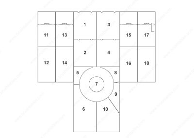 AMADA PEGA 255 TURRET REPLACEMENT BRUSH PANELS LAYOUT DIAGRAM