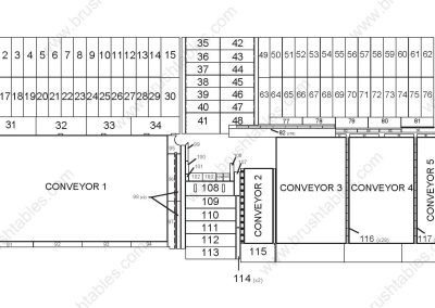 SALVAGNINI S4Xe.30 TURRET REPLACEMENT BRUSH PANELS LAYOUT DIAGRAM